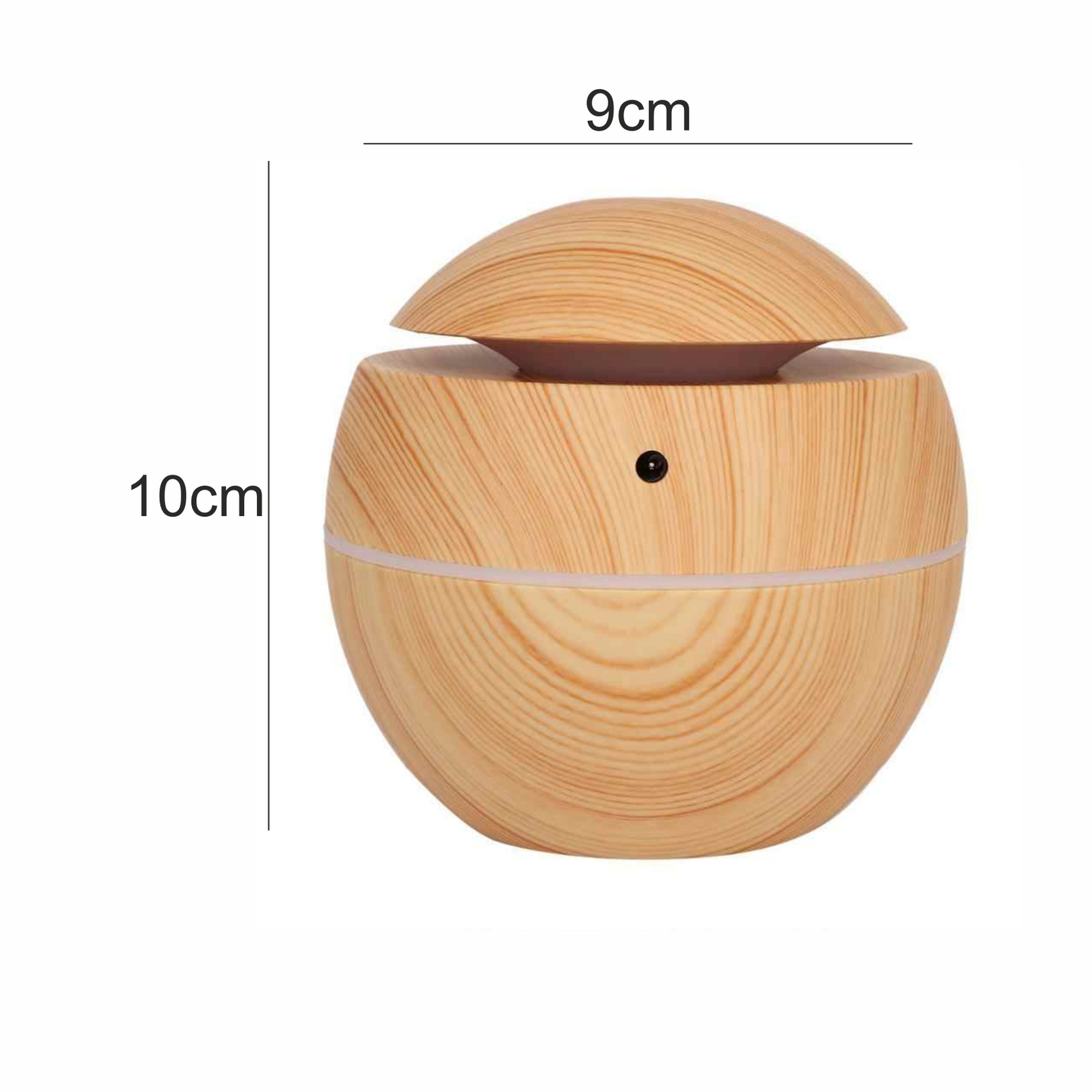 Difusor de Aromas con Luz LED – Diseño Redondo y Elegante