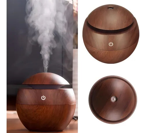 Difusor de Aromas con Luz LED – Diseño Redondo y Elegante