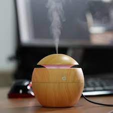 Difusor de Aromas con Luz LED – Diseño Redondo y Elegante
